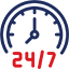 24時間年中無休のオンラインカスタマーサービス